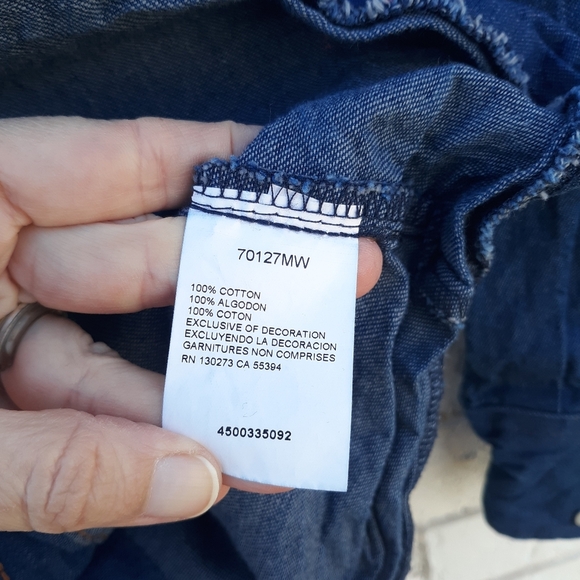 Wrangler Western Pearl Snap Shirt Denim - Picture 8 of 8